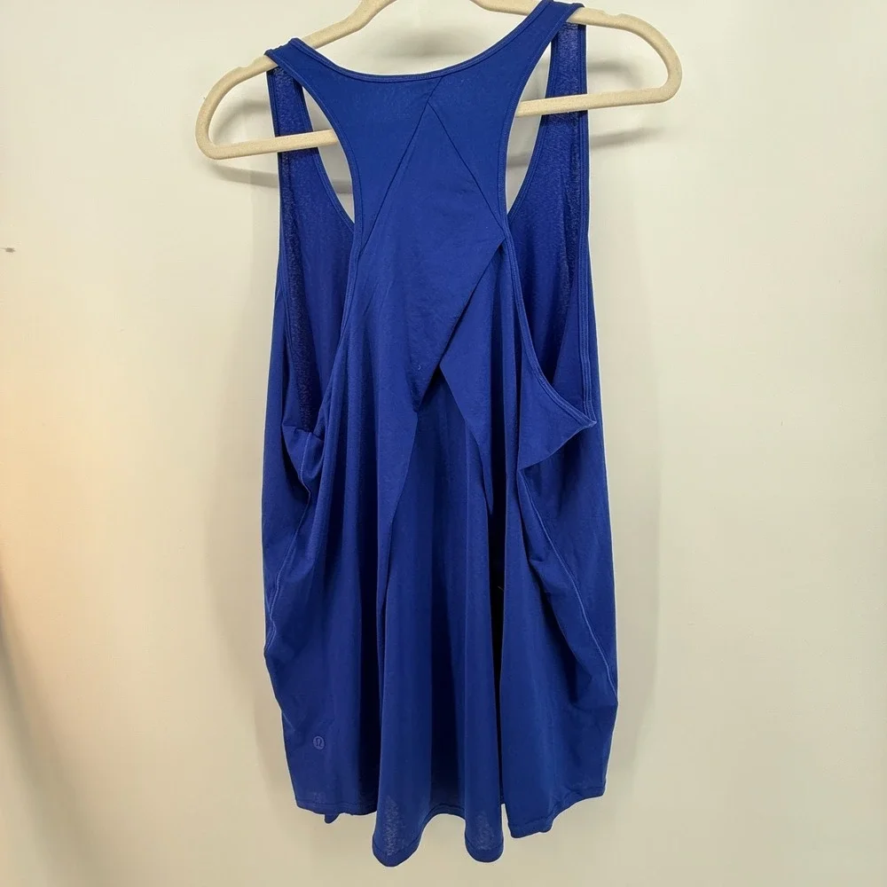 Lululemon Essential Pleated Tank Top‎ NWT SZ 14 Larkspur Scoop Sleeveless Yoga